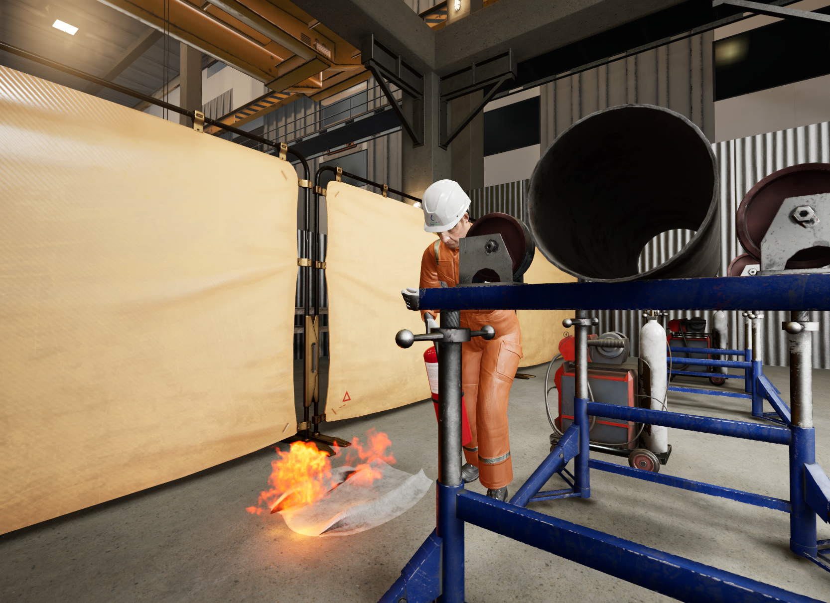 Fire explosion training